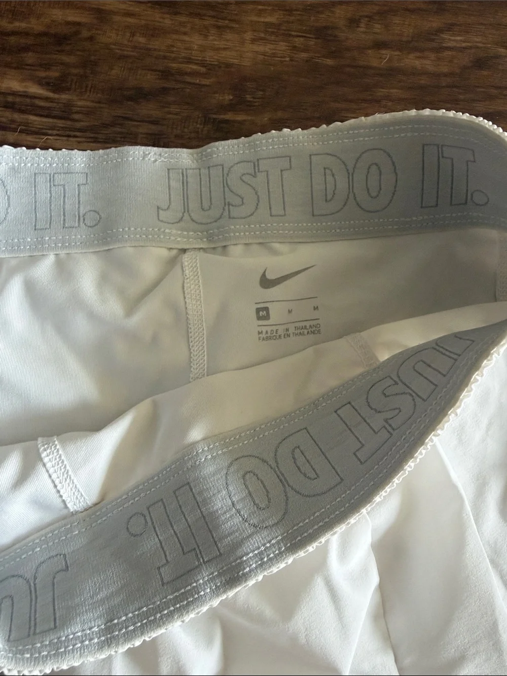 NWOT Nike White Women's Athletic Running Shorts with Drawstring